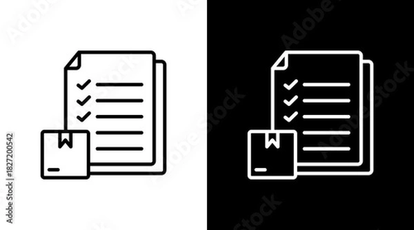 Fototapeta Product Features White Icon Set Design