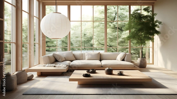 Obraz modern living room with sofa