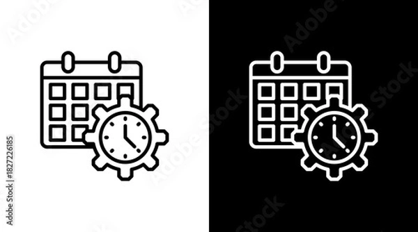 Obraz Events With Icon Set Design