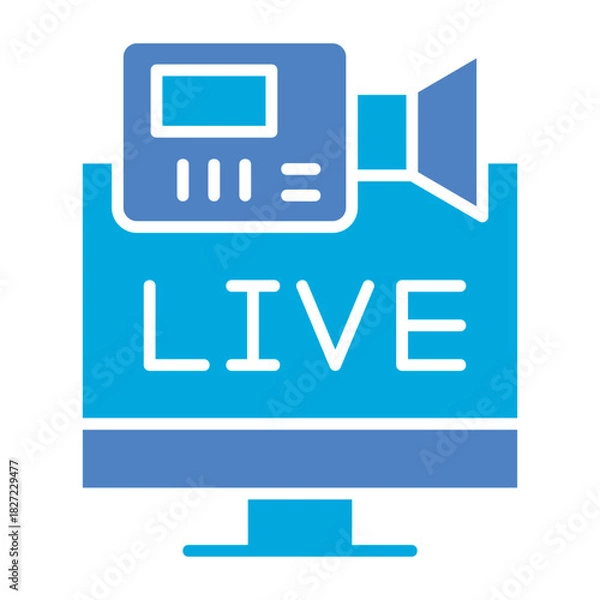 Obraz Live streaming Icon