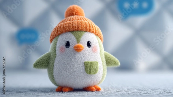 Obraz Friendly Penguin with Accessories