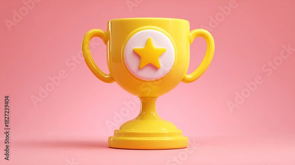 Obraz Trophy with Star Emblem