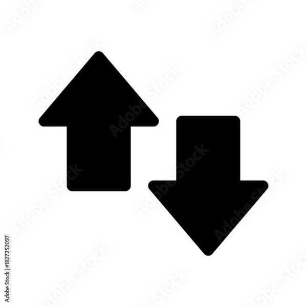 Fototapeta Transfer Icon Vector Symbol Design Illustration