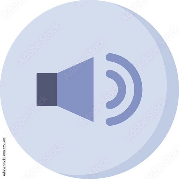 Obraz Sound Speaker Icon Vector Illustration With Waves On Transparent Background Suitable For Audio Related Concepts