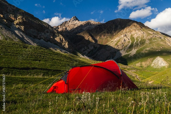 Obraz tent in the mountains