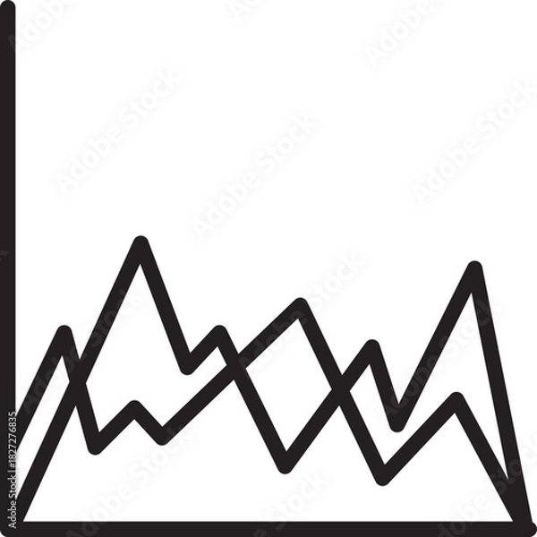 Obraz line chart graphic