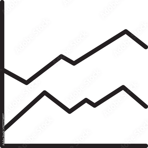 Obraz line chart graphic