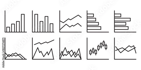 Obraz line chart graphic