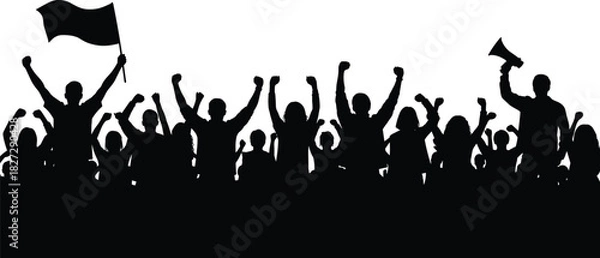 Fototapeta Abstract vector design with geometric shapes and color blocks featuring helvetica and courier fonts