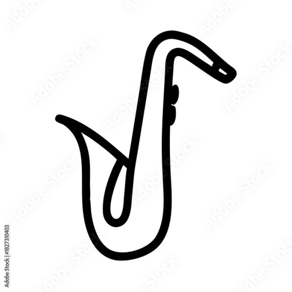 Fototapeta Vector illustration of a metal paper clip, an office stationery icon, symbol, and essential business equipment for supplies and attaching notes