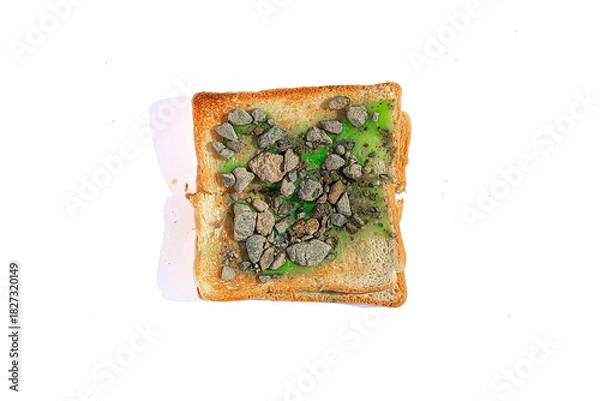 Fototapeta Ultra-processed food (UPF) Ultra-Processed Snack Disaster When Innovation Goes Too Far Synthetic Crunch: The Next Generation of Impossible Food Engineered Edibles: The Art of Over-Processing