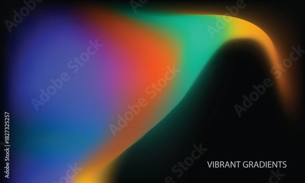 Fototapeta Abstract liquid colorfull gradient background