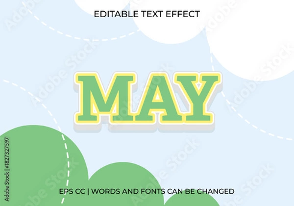Obraz Editable May Text Effect