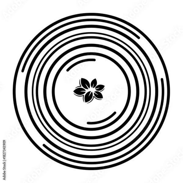 Fototapeta World Wetlands Water Waves Abstract rippled water surface with floating leaf cluster