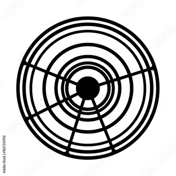 Fototapeta World Wetlands Water Waves Circular ripple pattern with concentric rings radial effect