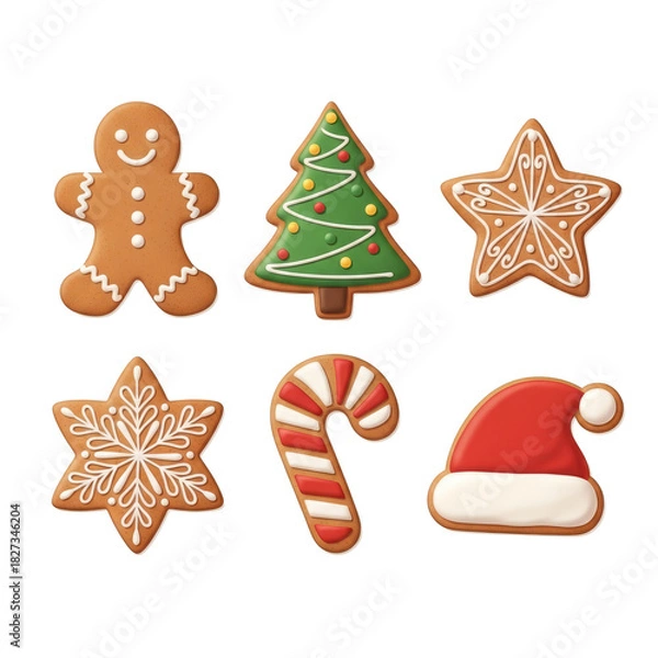 Obraz christmas icons set