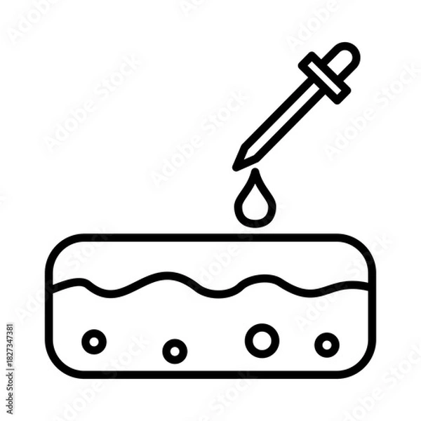 Fototapeta skin hydration icon
