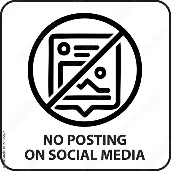 Obraz no posting, social media