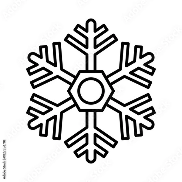 Obraz snowflake icon