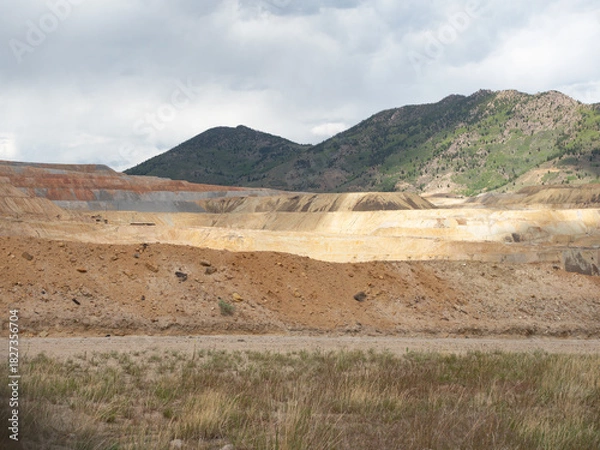 Fototapeta Berkeley Pit Copper Mine in Butte, Montana
