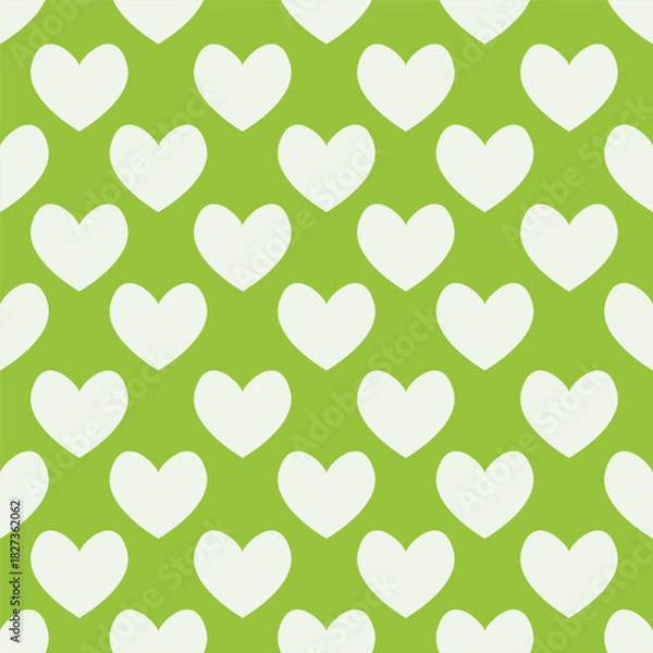 Obraz love heart valentine seamless pattern