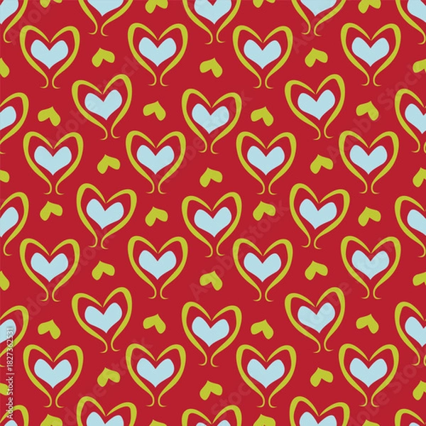 Obraz seamless pattern with hearts