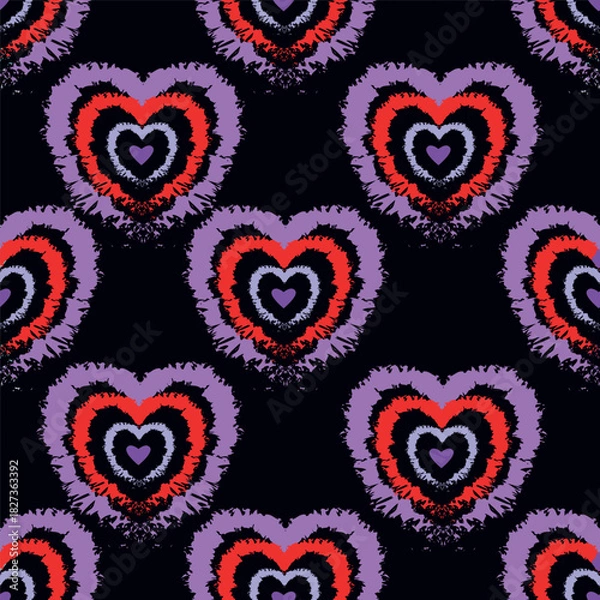 Obraz love heart valentine seamless pattern