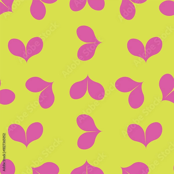 Obraz love heart valentine seamless pattern
