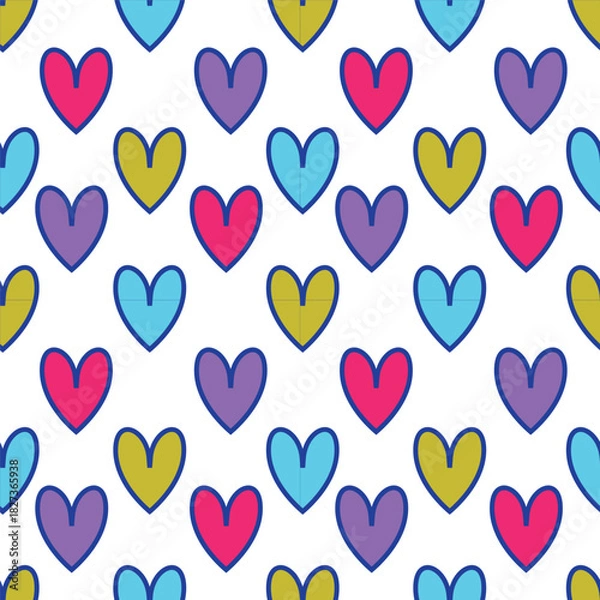 Obraz seamless pattern with hearts