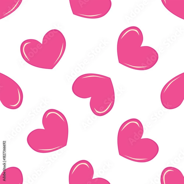 Obraz love heart valentine seamless pattern
