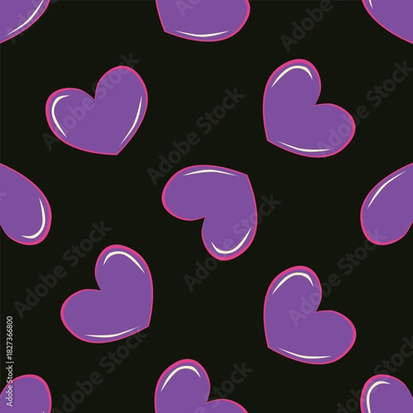 Obraz seamless background with hearts