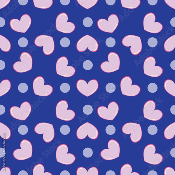Obraz seamless background with hearts