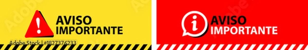 Obraz Aviso importante