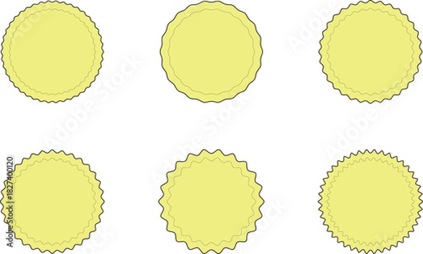 Obraz 黄色いFrame イラスト / デザイン枠セット