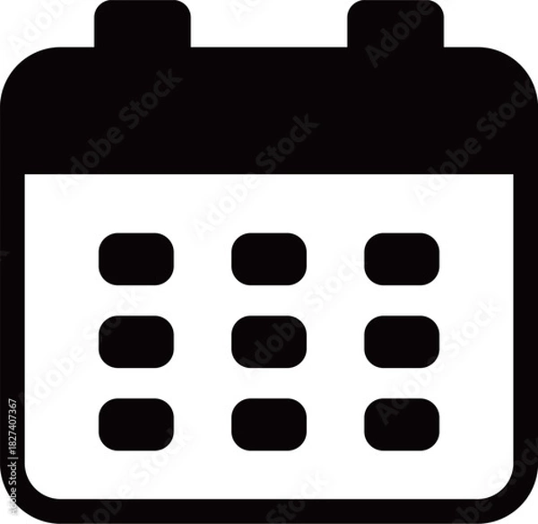 Obraz カレンダー アイコン / Calendar Icon – 日付・スケジュール・予定管理デザイン