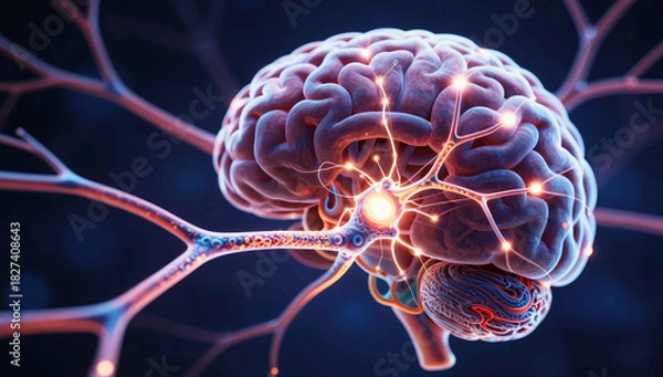 Obraz Artificial Intelligence AI Large Language Model, Autonomous, Deep Learning, Machine Learning, Neural Network Technology