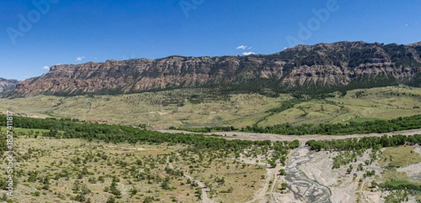 Obraz Mountain Range along the Shoshone River's South Fork Wyoming
