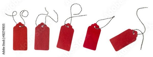 Obraz Label from red felt