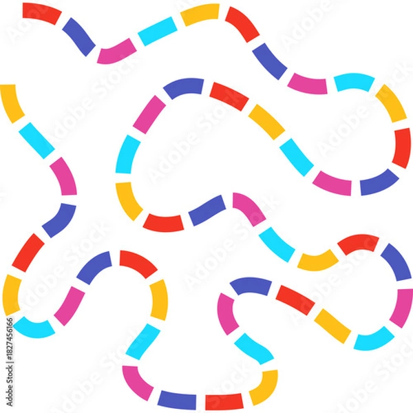 Fototapeta Simple Board Game Path