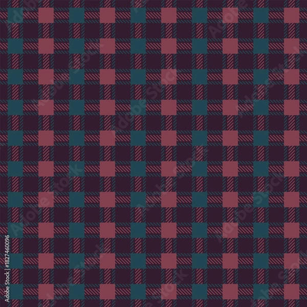 Obraz Seamless checkered plaid pattern for textile product