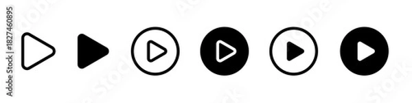 Obraz 再生マークのアイコンセット