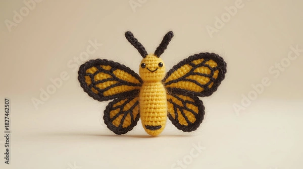 Obraz Knitted butterfly