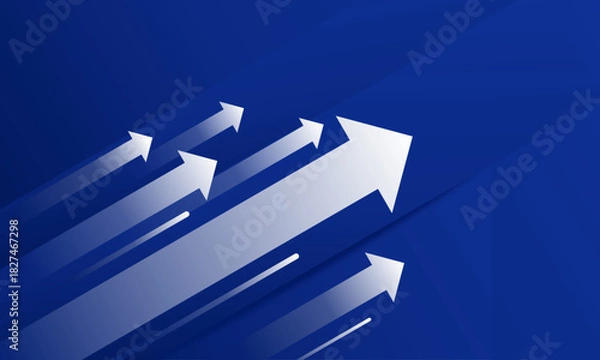 Fototapeta Abstract Blue Background for Presentation. Acceleration and Fast Progress. Vector illustration.