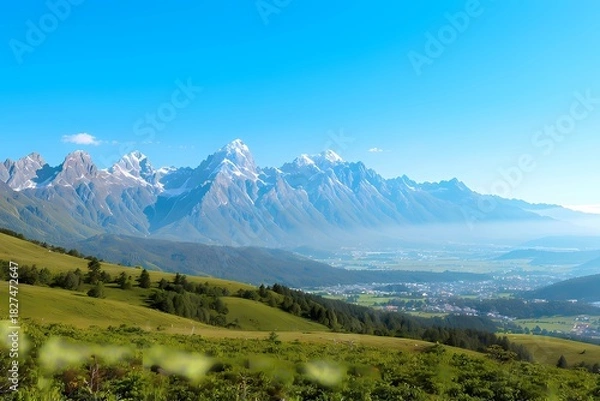 Fototapeta Tropical Travel & Nature Landscape Collection with Wide Copy Space