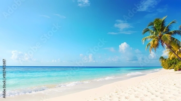 Fototapeta Tropical Travel & Nature Landscape Collection with Wide Copy Space