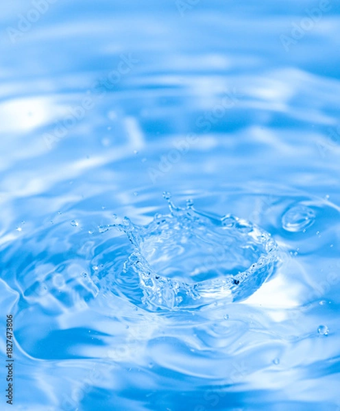 Obraz 水面に出来た美しいウォータークラウン	