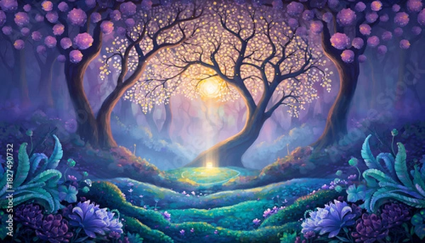 Obraz Nature and hope. surreal painting
