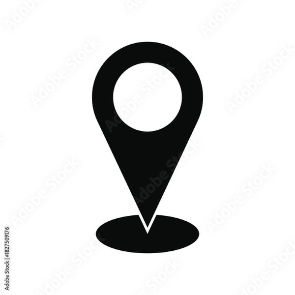 Obraz map pointer icon vector illustration