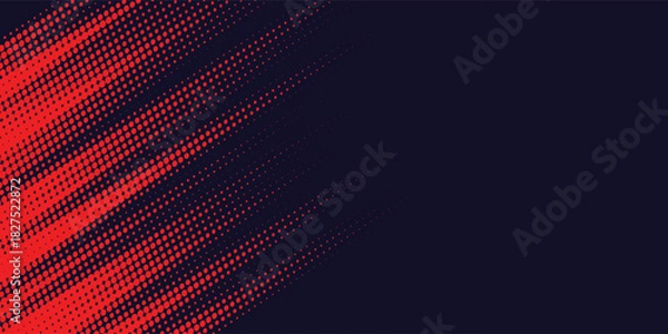 Fototapeta Dots halftone yellow and dark blue color pattern gradient grunge texture background. Dots pop art sport style vector modern arts