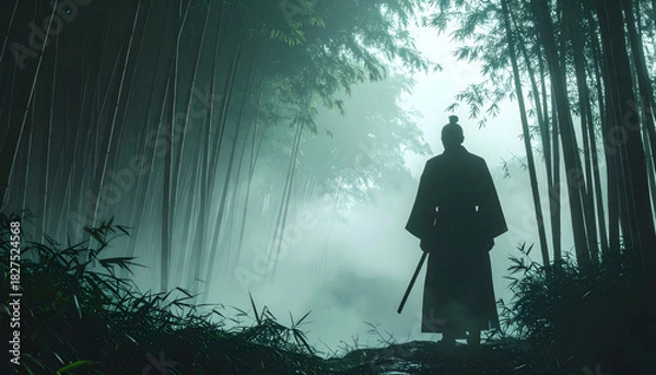 Obraz 侍のシルエット